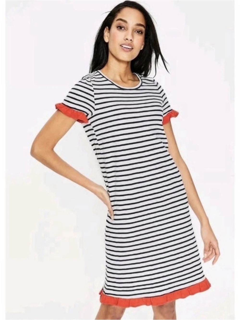 Boden Emily striped t-shirt dress